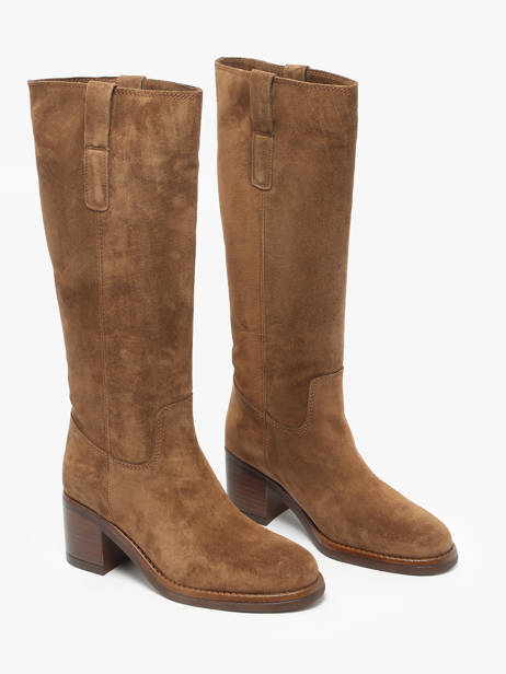 Laarzen Met Hak Uit Leder Alpe Bruin women 53541103 ander zicht 1